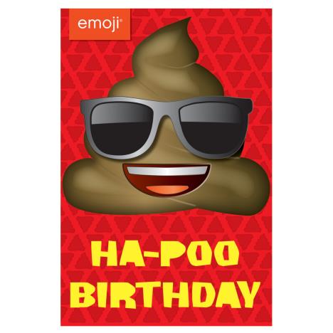 Emoji Ha-Poo Birthday Card £0.99